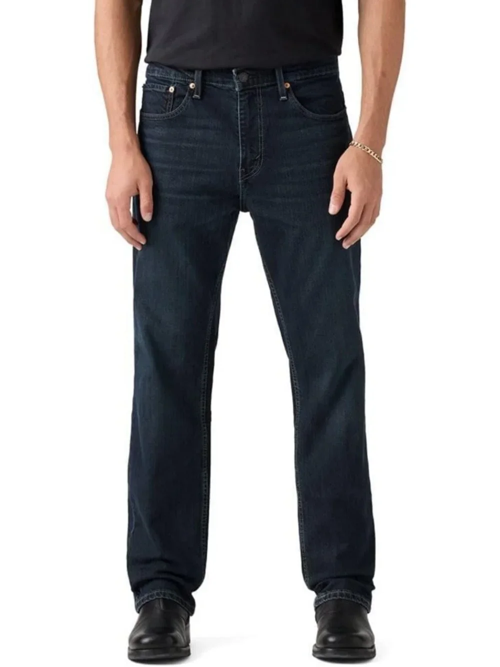Men's Relaxed Straight Fit Jeans - Comfortable Denim Pants for Everyday Wear